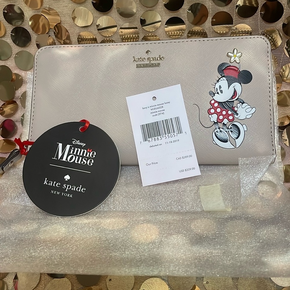 NWT Kate Spade Disney Minnie Wallet